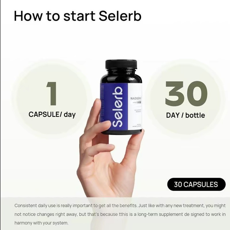 Selerb NAD+ Supplement for Liposomal-NAD+,CoQ10, Men-With L-Carnitine, L-Arginin