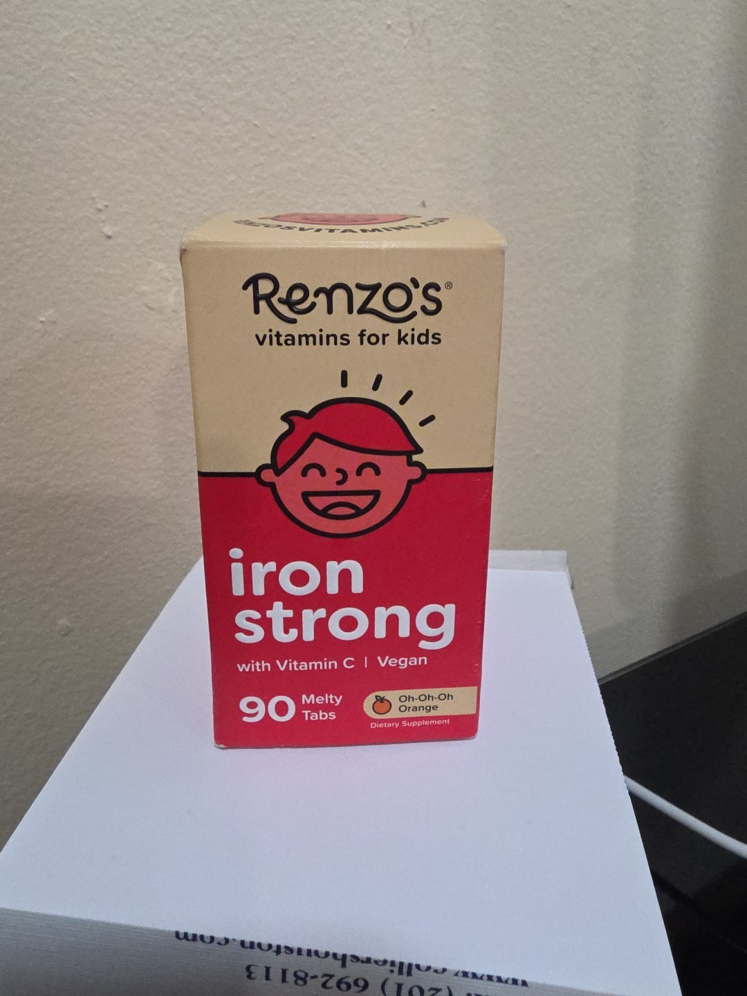 Iron Supplements for Kids, Dissolvable Vegan Iron Supplement with Vitamin C, Sug