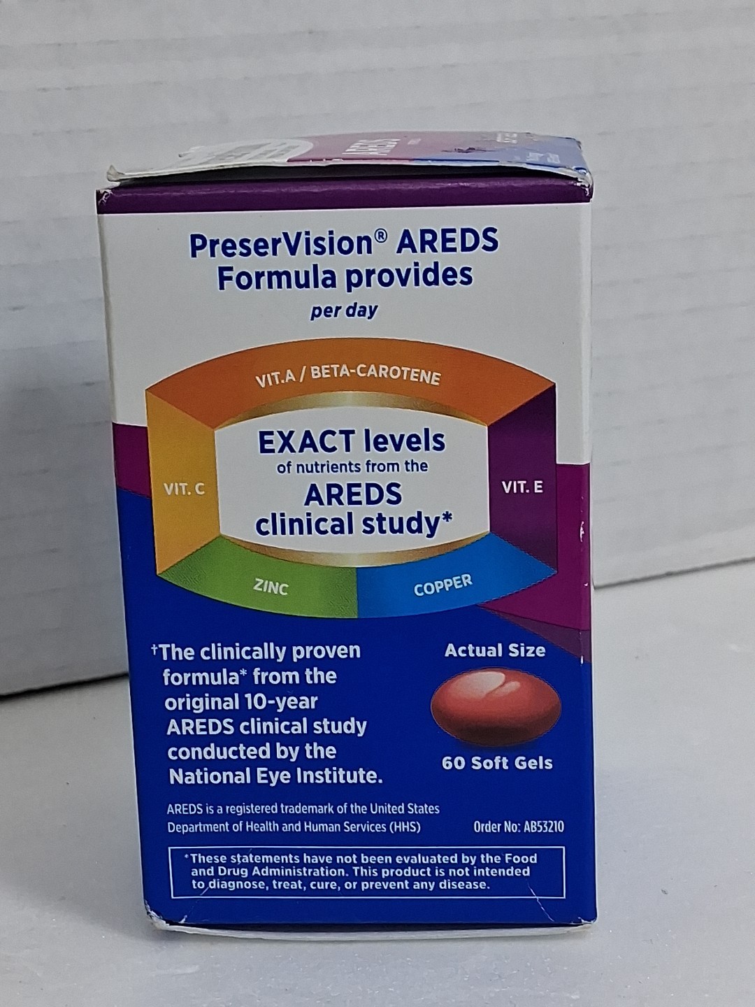 Bausch + Lomb PreserVision Areds Soft Gels 120 Softgels Exp 04/27 New