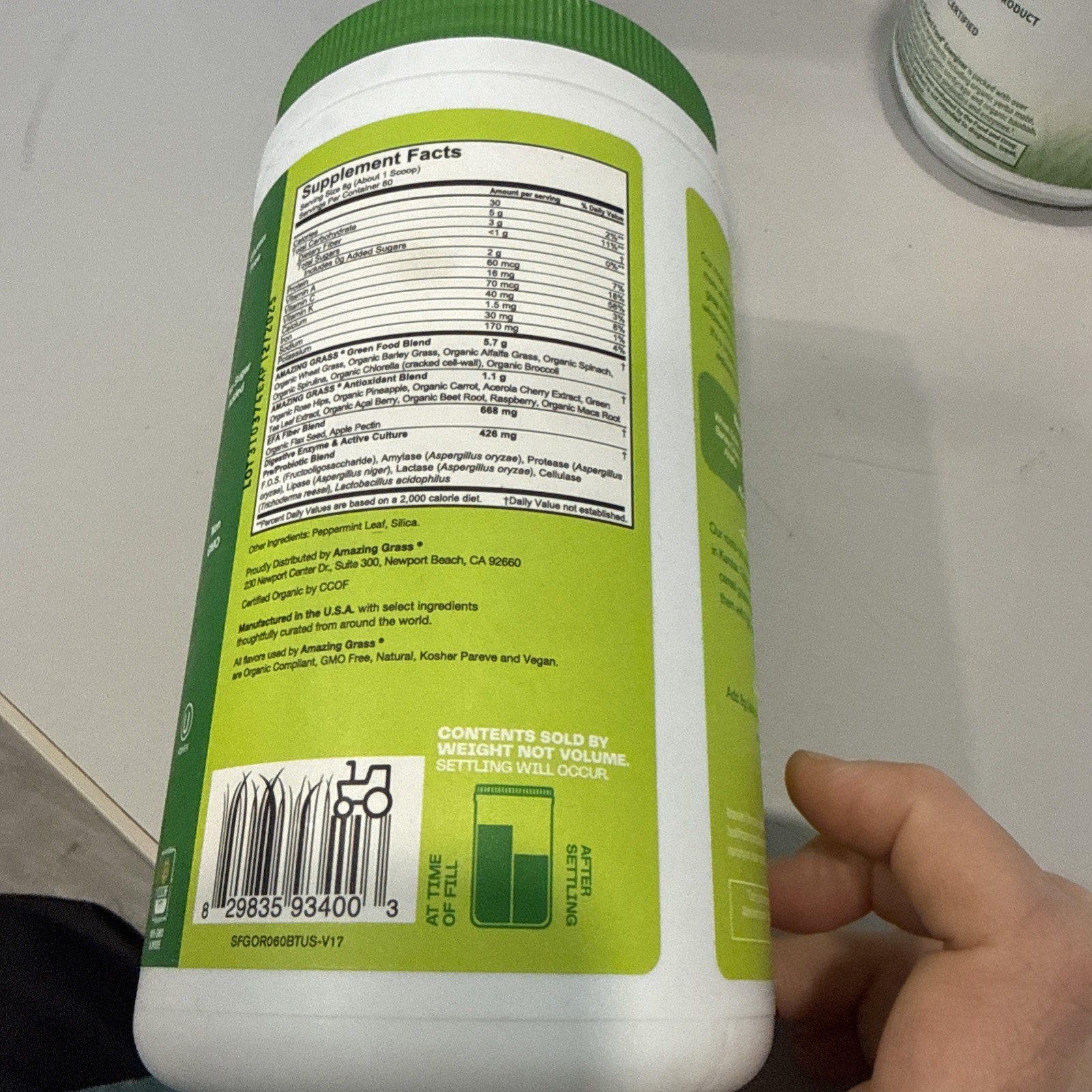 Amazing Grass Green Superfood The Original Drink Powder 60 Serv. 🔥Exp.12/2025🔥