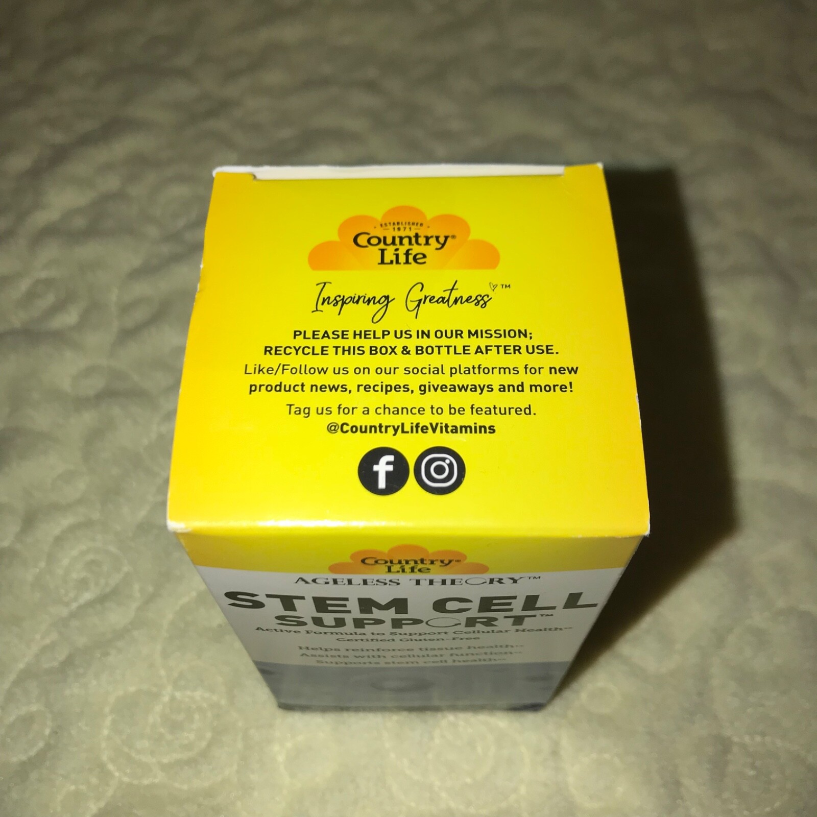 Country Life Ageless Theory Stem Cell Support 60 Vegetarian Capsules NEW 1/2026