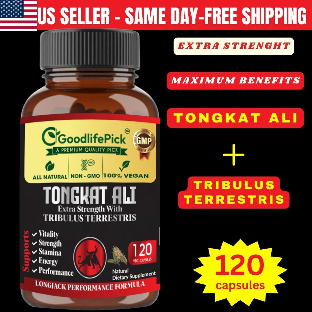 Best TongkatAli Longjack with Tribulus Terrestris MAXIMUM BENEFITS 120 CAPS