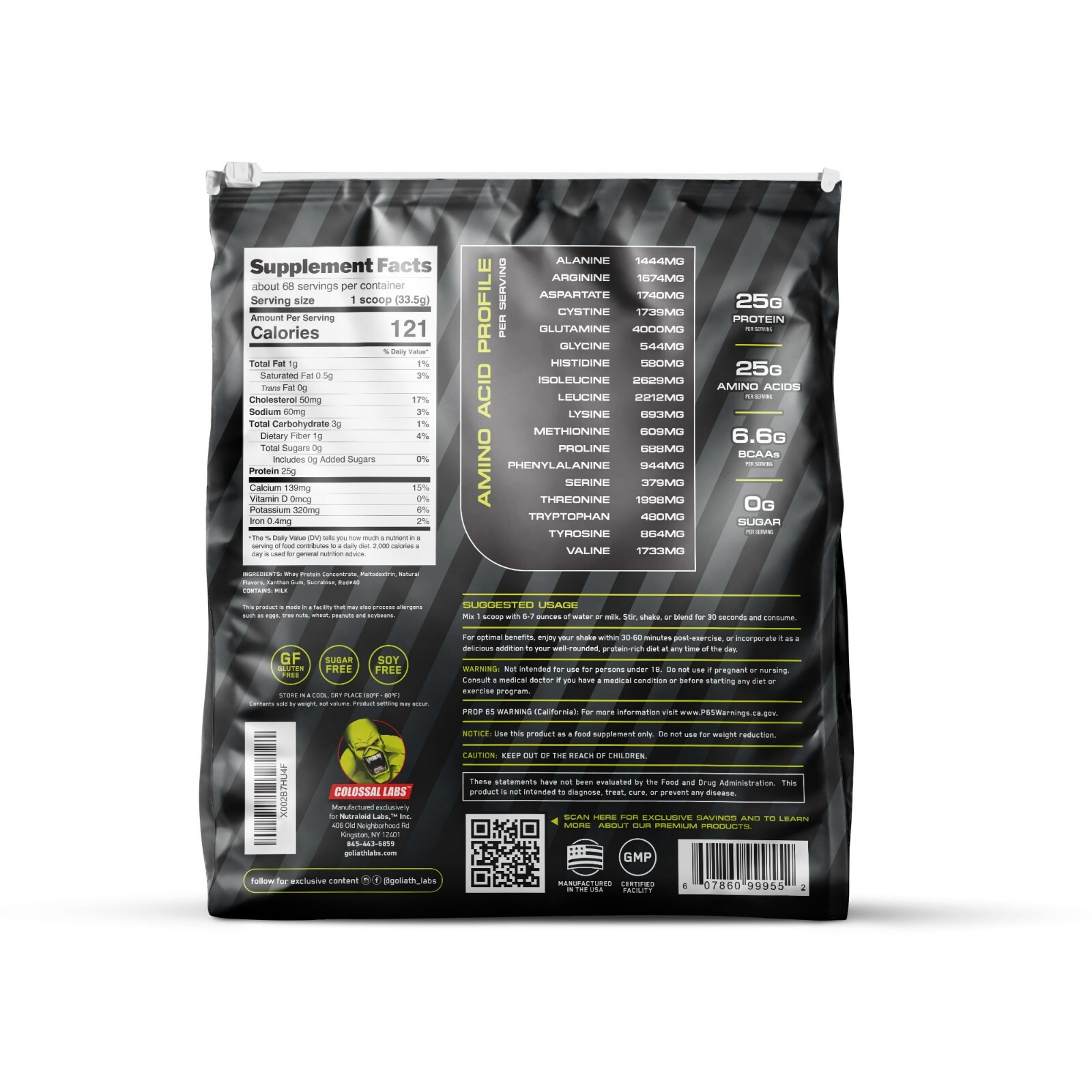 Muscle Whey Protein Powde , 15LB 204 Servings
