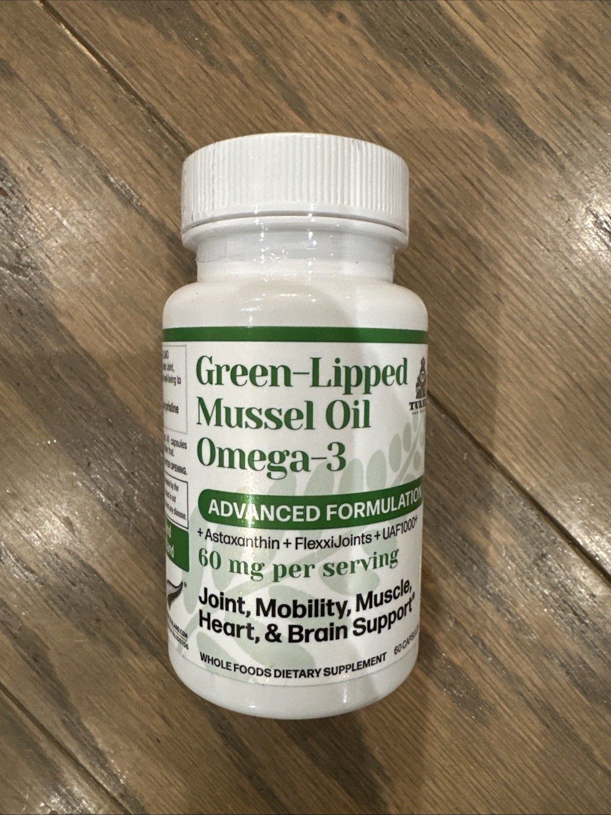 Turner New Zealand Green-Lipped Mussel Oil Omega-3 Joint Support 60 Caps