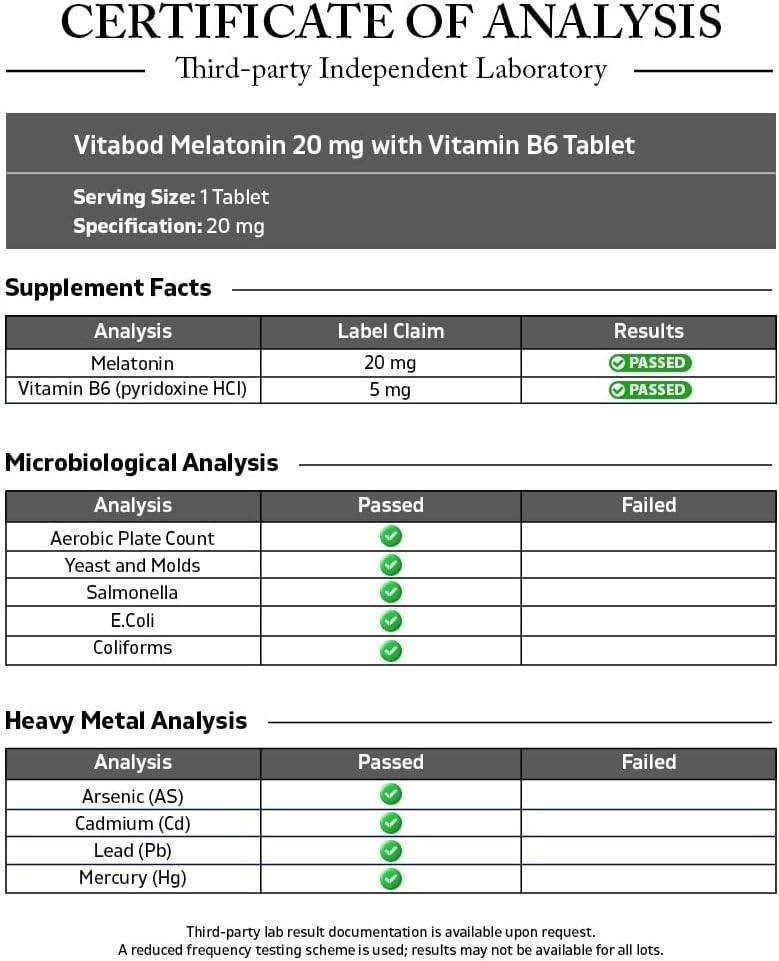 Melatonin 20mg 240 Fast Dissolve Tablets Natural Berry Flavor Non-GMO Drug-Free