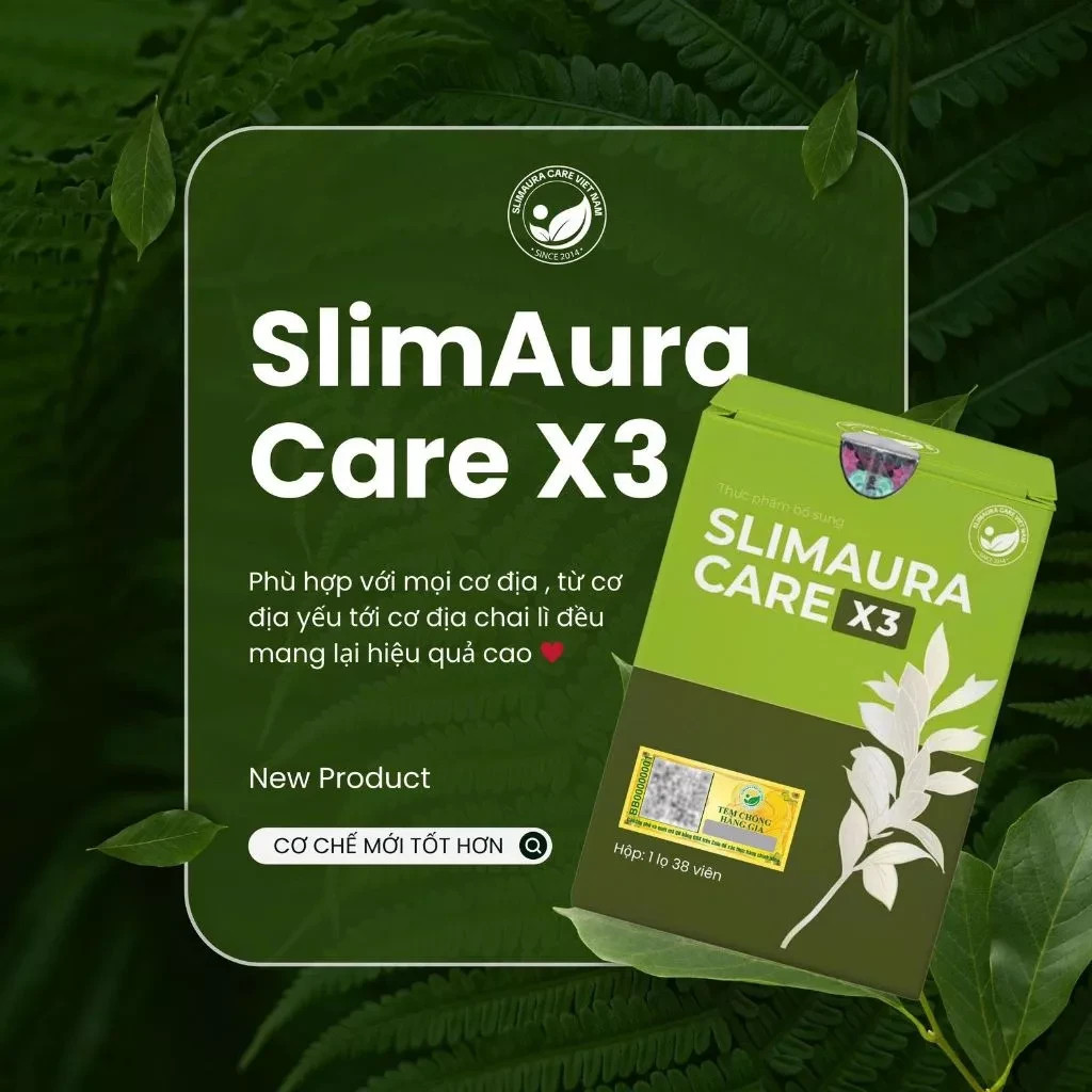 1x Giam can Slimaura Care X3- New model of Slimming care X3 – Herbal fat burning