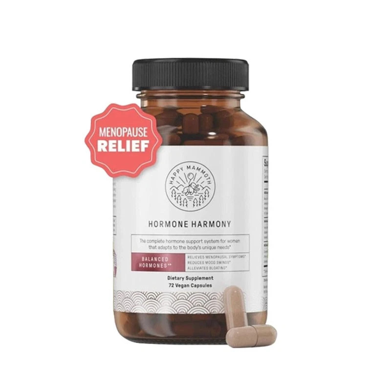 Pack of 2 – Happy Mammoth Hormone Harmony 72 Vegan Capsules – Expires 2027