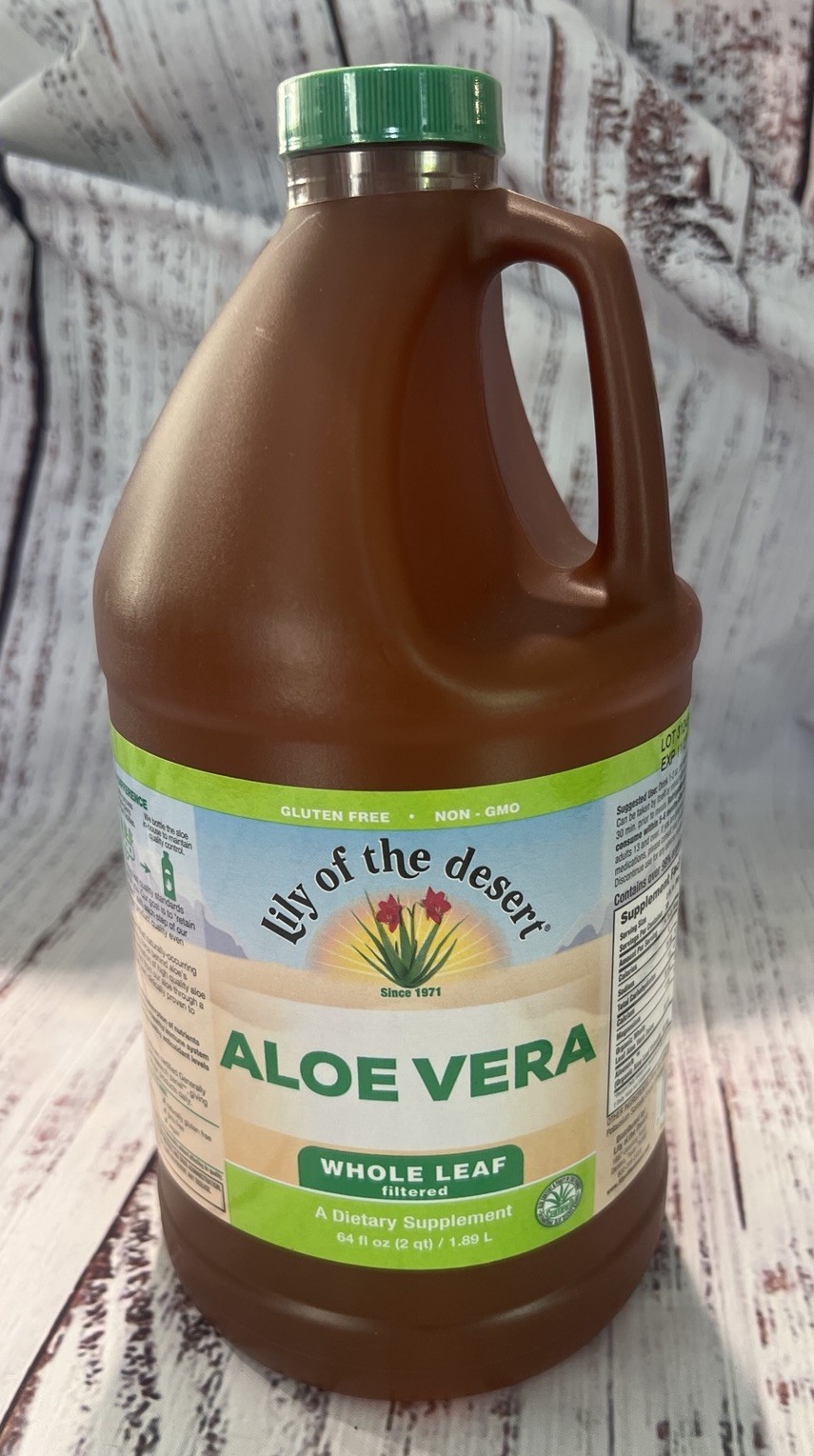Lily of the Desert Aloe Vera Juice Whole Leaf Filtered Digestive Enzymes 64 oz