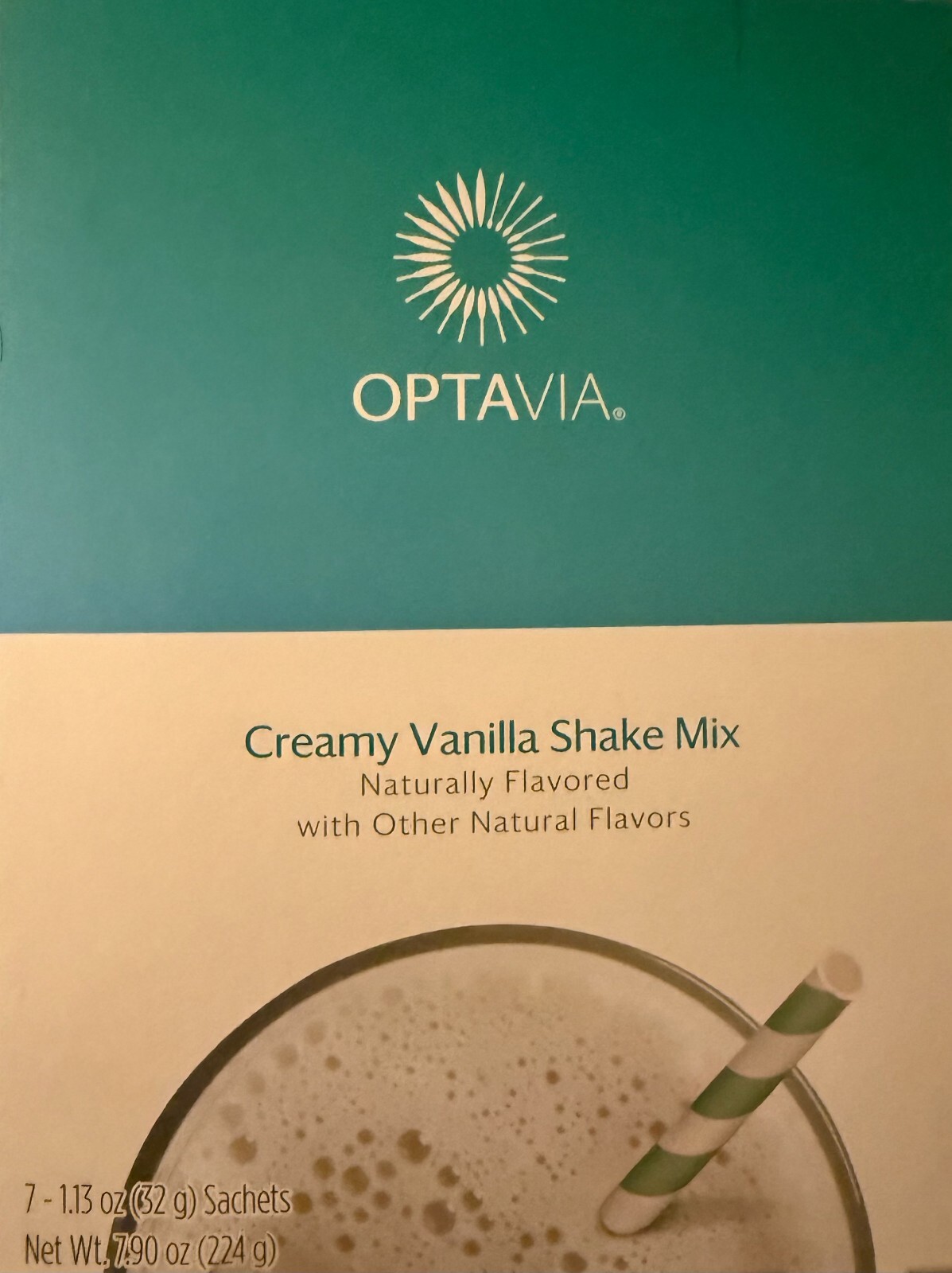 Creamy VANILLA SHAKE Mix Optavia 7 Packets Exp 1/27 FREE SHIP