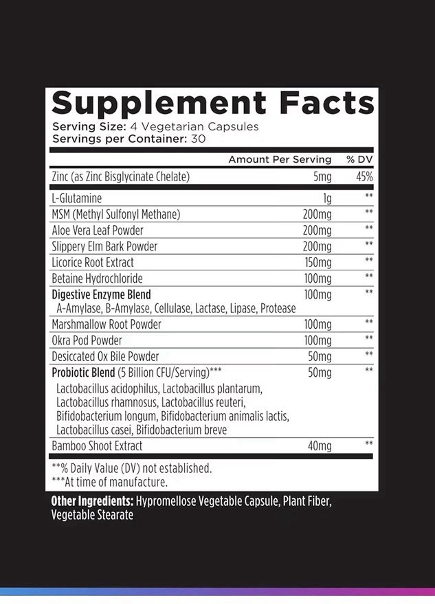 Livingood Daily GI Support Gut Cleanse Detox Supplement 13-in-1 Probiotics 120ca
