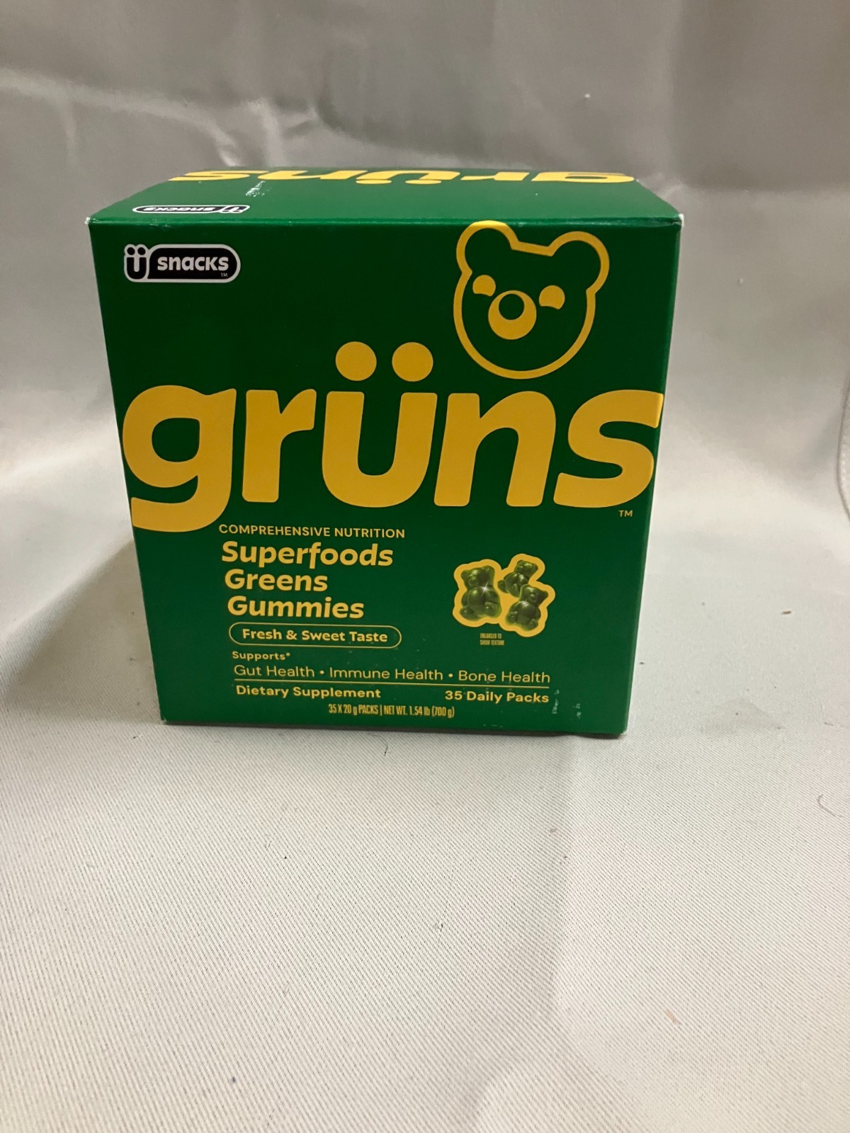 Gruns Superfoods Greens Gummies 35 Daily Packs