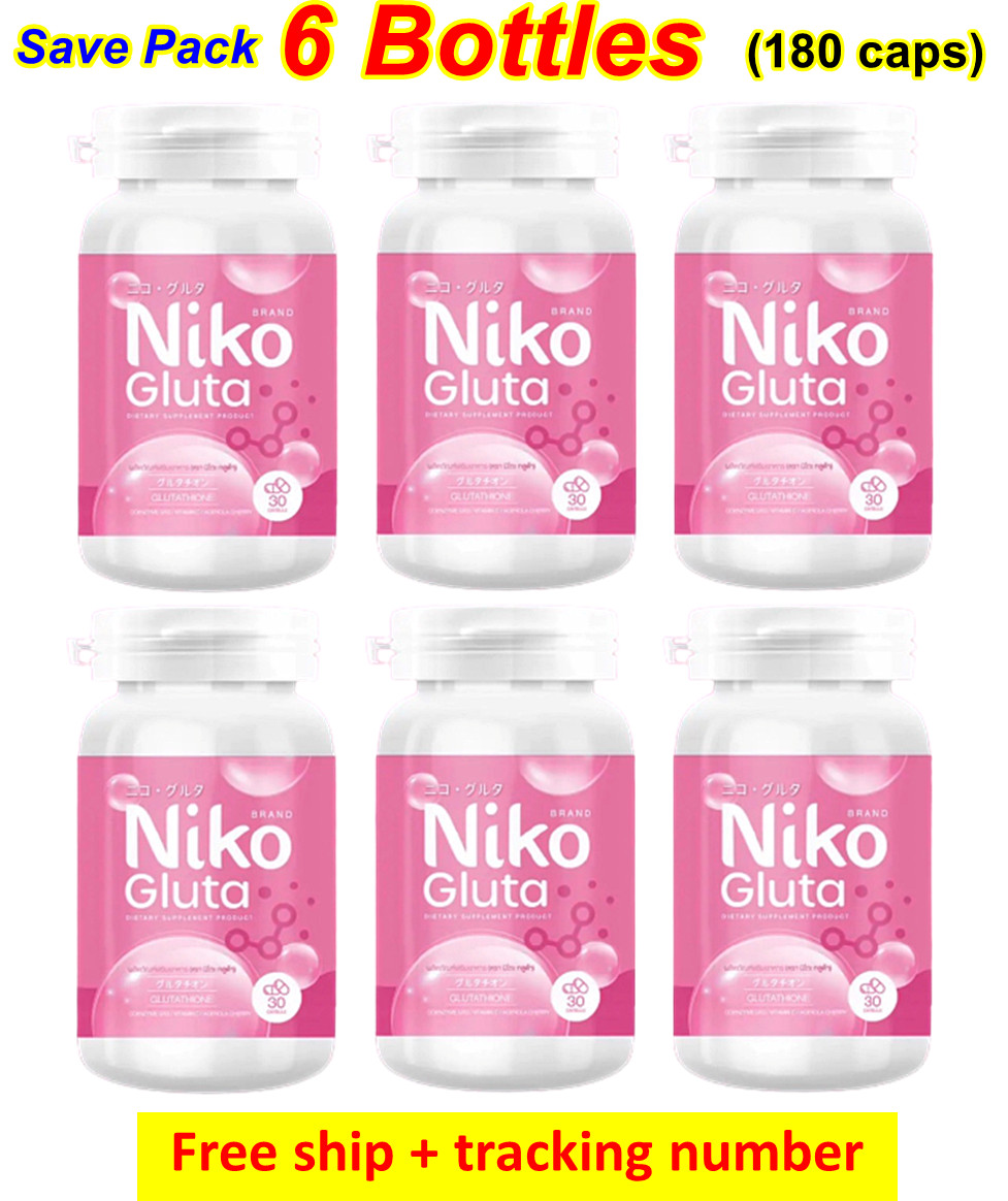6X NIKO GLUTA Aura Skin Brightens Reduces Acne Dark Spots Acne Scars