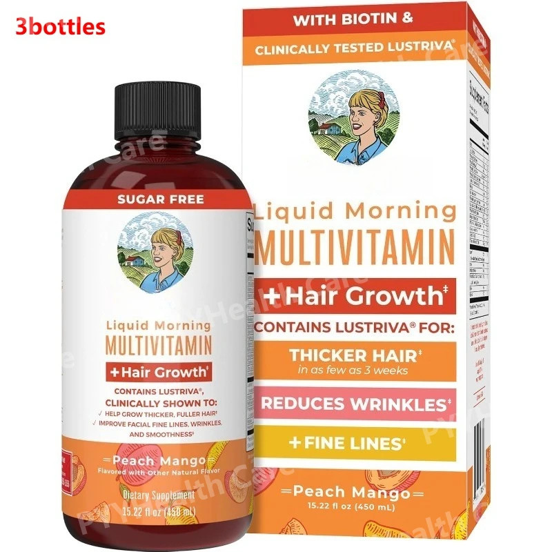with Multivitamin Liquid Biotin and Vitamin B Complex Supports Healthy Hair