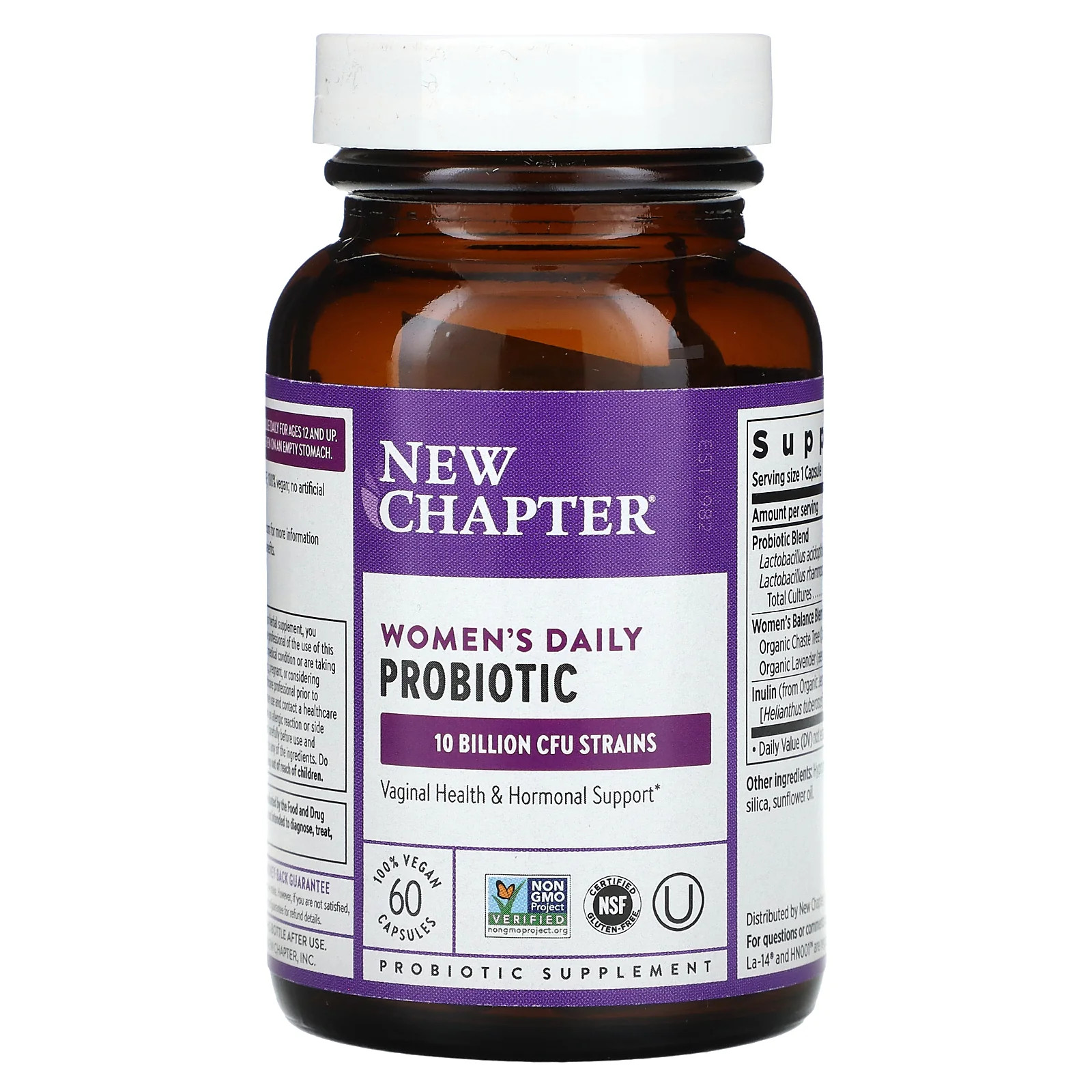 2 X New Chapter, Women’s Daily Probiotic, 60 Vegan Capsules