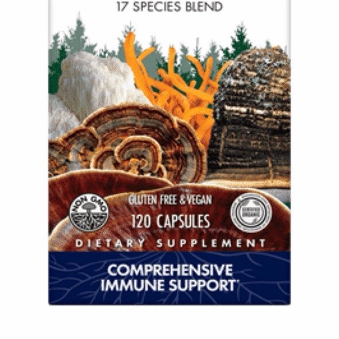 Host Defense MyCommunity Mushroom Blend 120 Capsules Gluten-Free Vegan 01/29