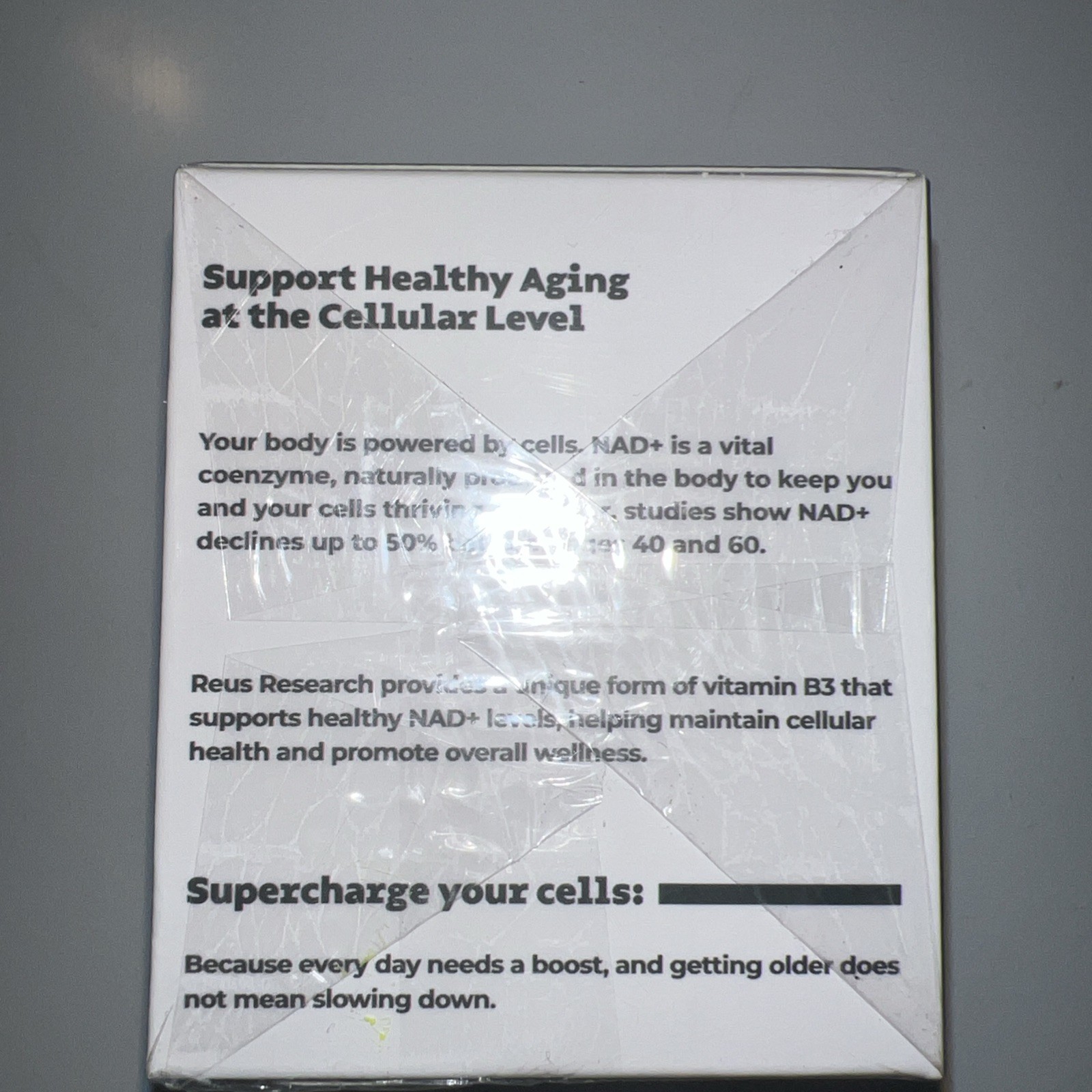 NAD+ Supplement for Anti-Aging Energy Focus & Nicotinamide Riboside Resveratrol
