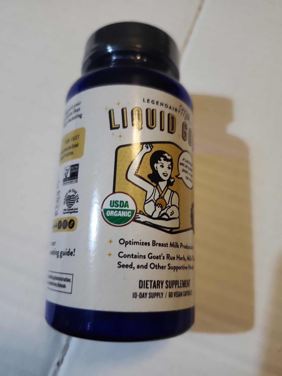 Legendary Milk Liquid Gold Dietary Supplement 60 Vegan Capsules Exp 02/2029