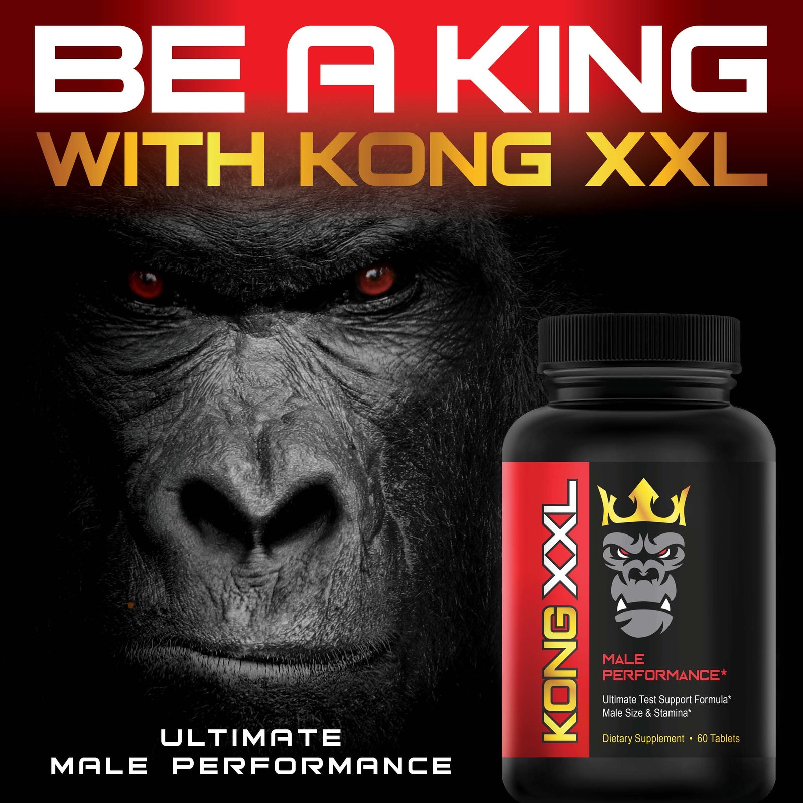Male Performance and Enlargement Pills XXL Add 3-6” in 60 Days 60 Tablets