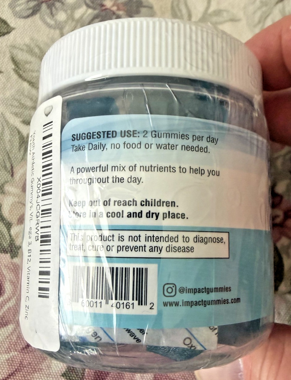Youth Athletic Gummies – Kids Multivitamin Gummies with Essential Nutrients