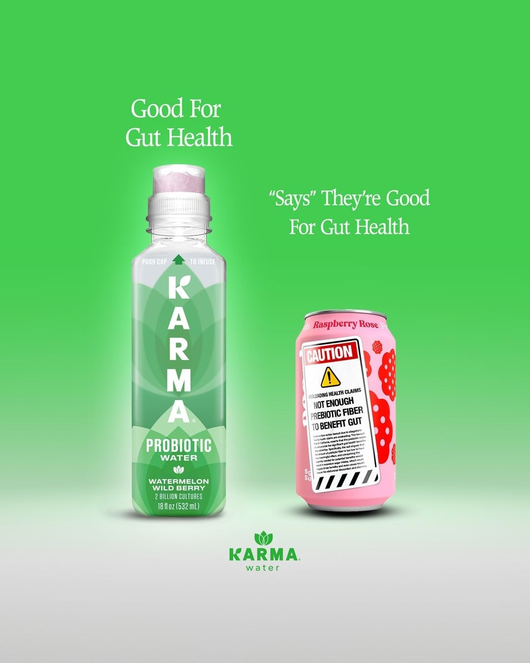Karma Probiotic Water – 12 Pack, Berry 1.5 Fl Oz (Pack of 12),