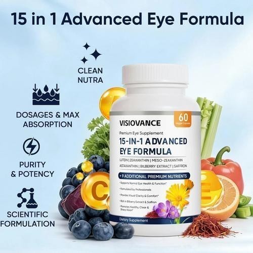 1-3X VisioVance 15 In 1 Advanced Eye Formula – Neurobella Eye Formula With All 3