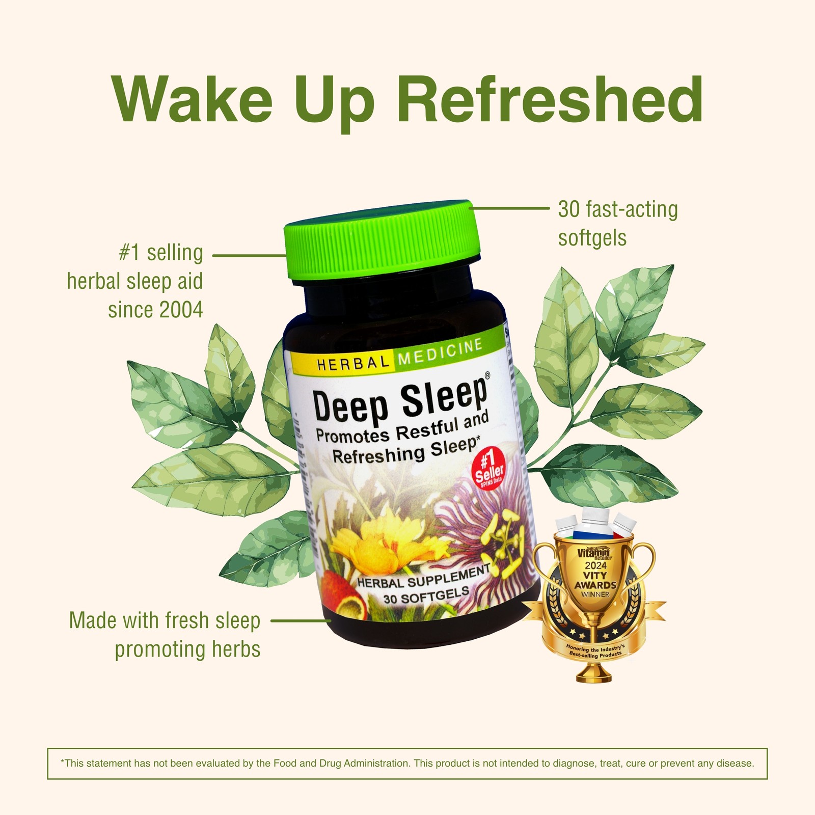 Herbs Etc. Deep Sleep Soft Gels – 30 Count (Pack of 1)
