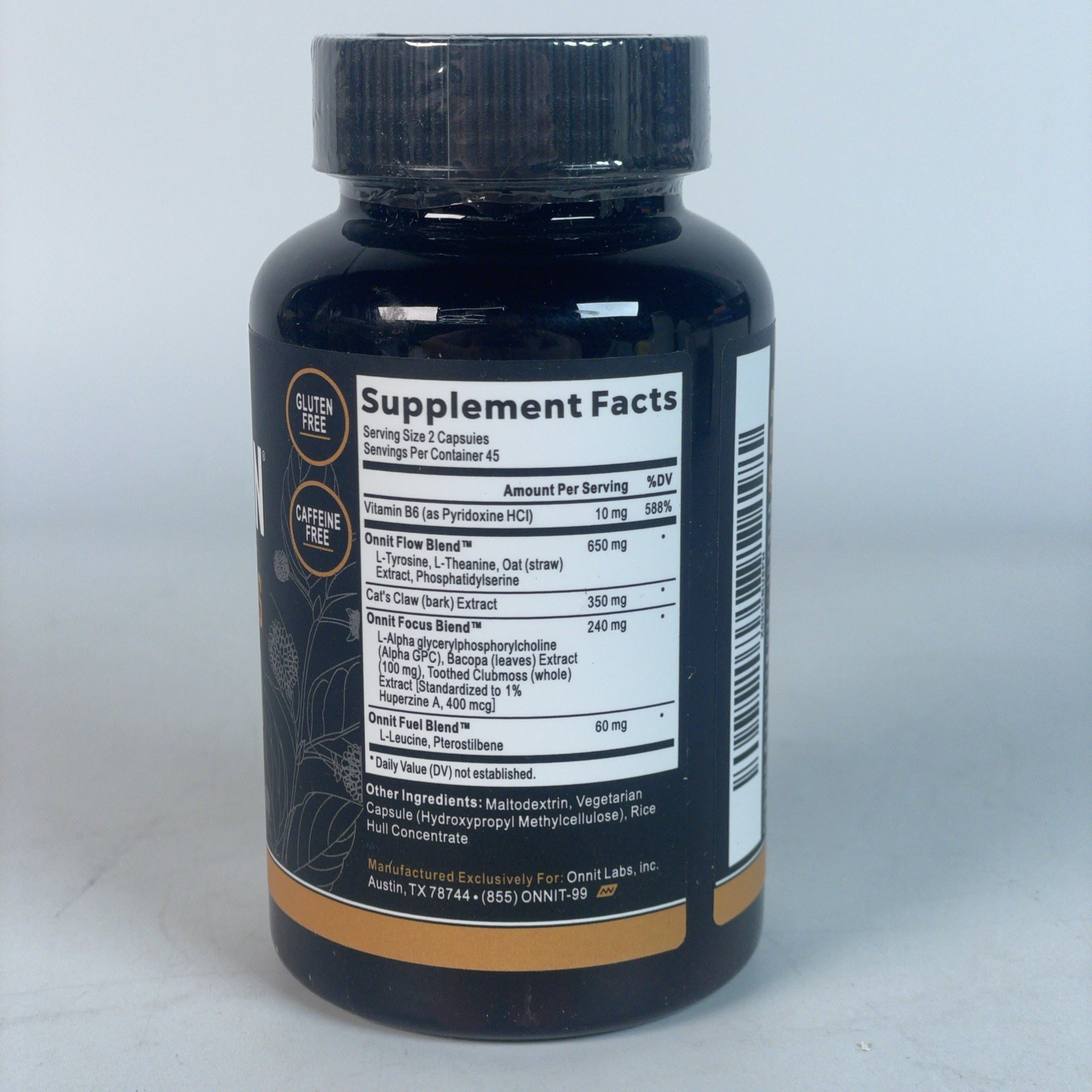 Alpha Brain Memory & Focus Daily Cognitive Support 60 Caps Exp. 11/2025