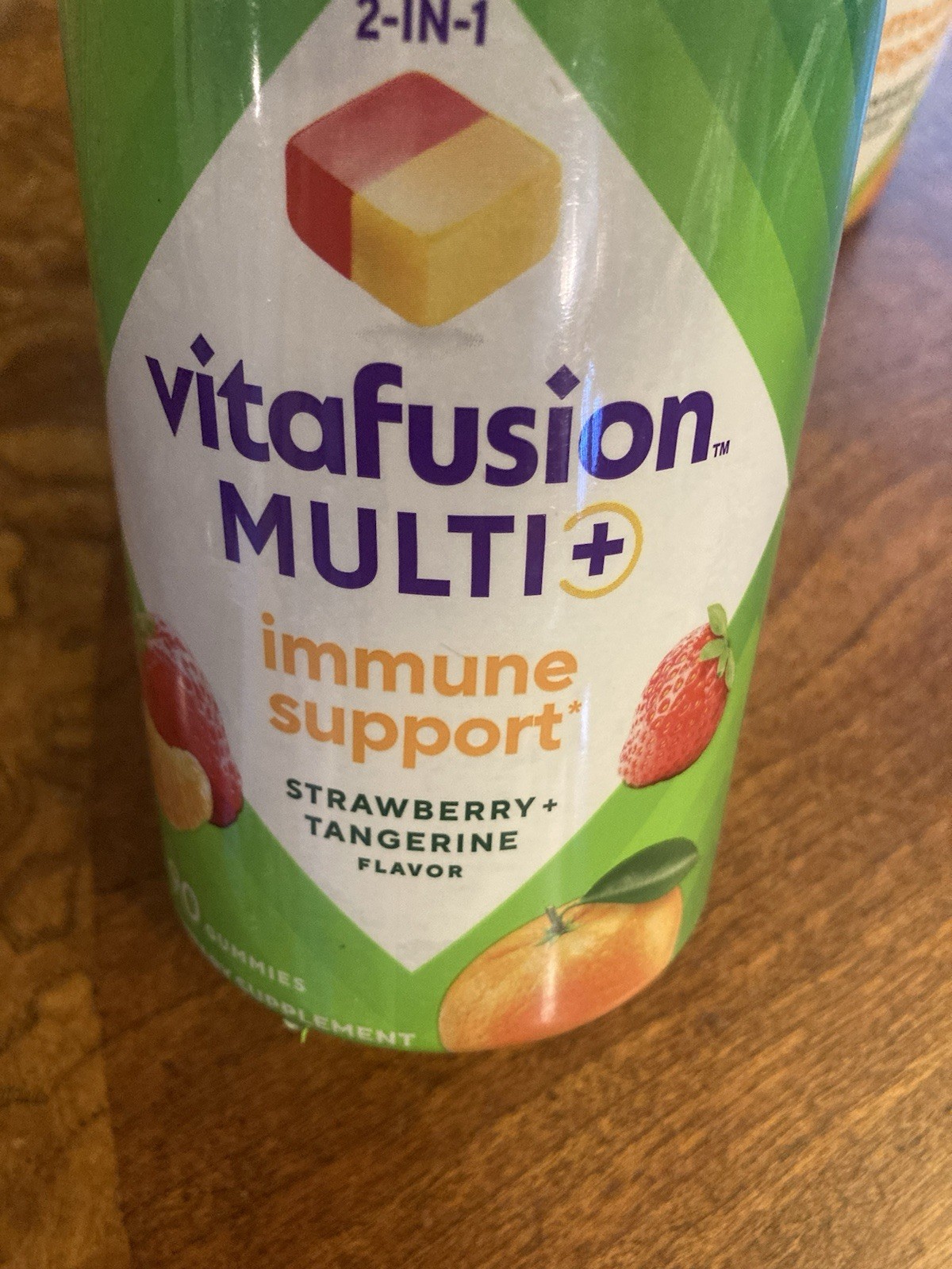 Vitafusion Multi+ Immune Support 2-In-1 Benefits strawberry tangerine Lot Of 2