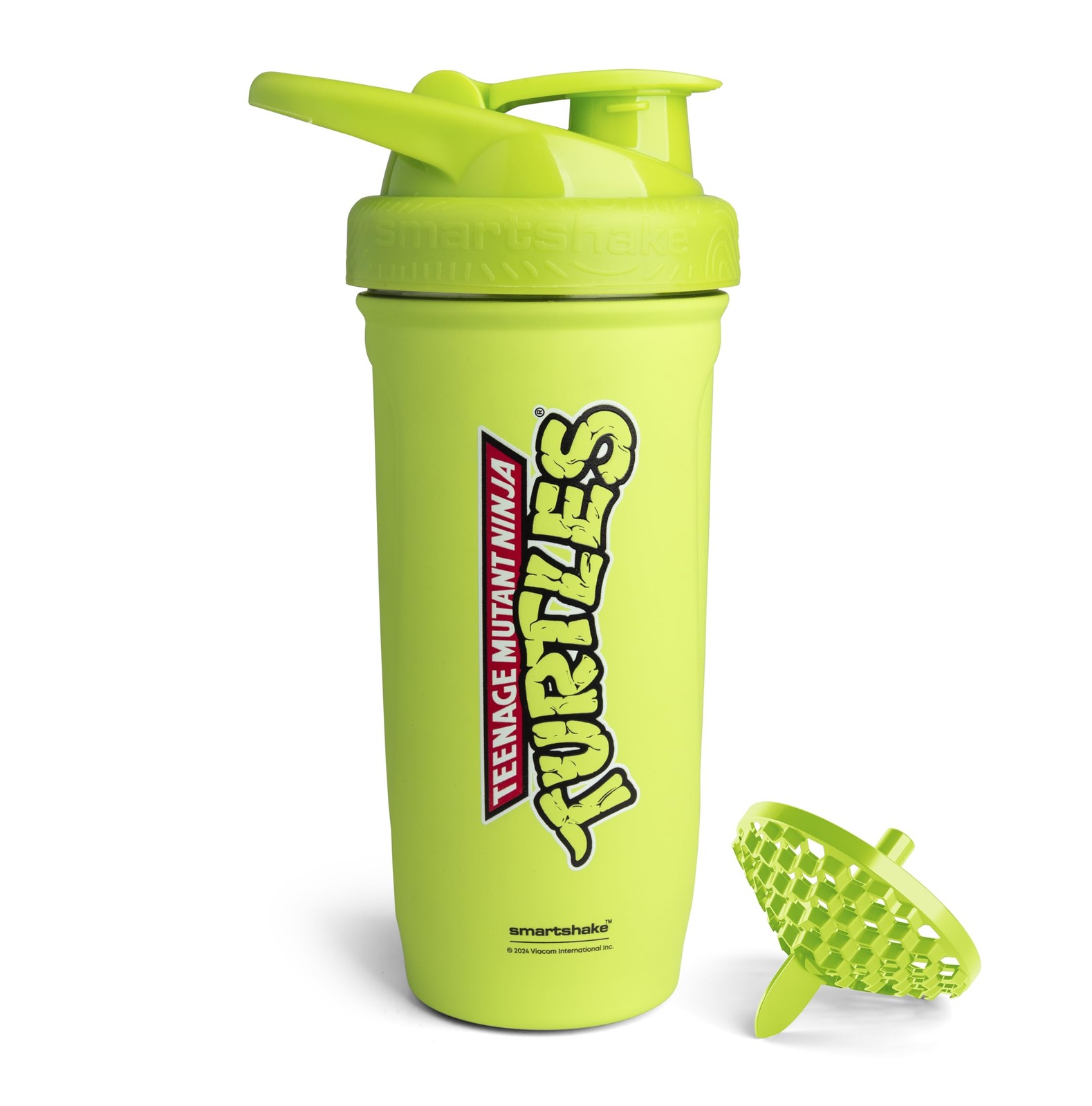 Smartshake TMNT Reforce Stainless Steel Protein 30.4 Ounces, Light Green