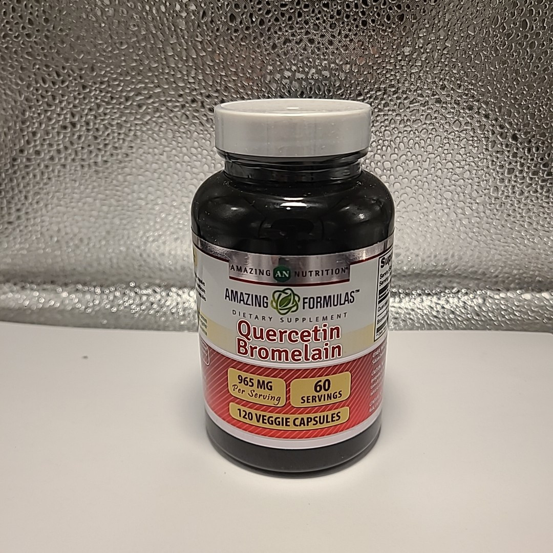 Quercetin 800 Mg with Bromelain 165 Mg, 120 Vcaps – Amazing Nutrition