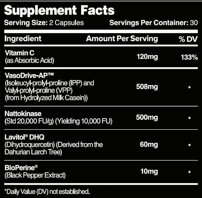 Leviathan Nutrition Hemo Flow Supplement with Nattokinase for Nitric Oxide