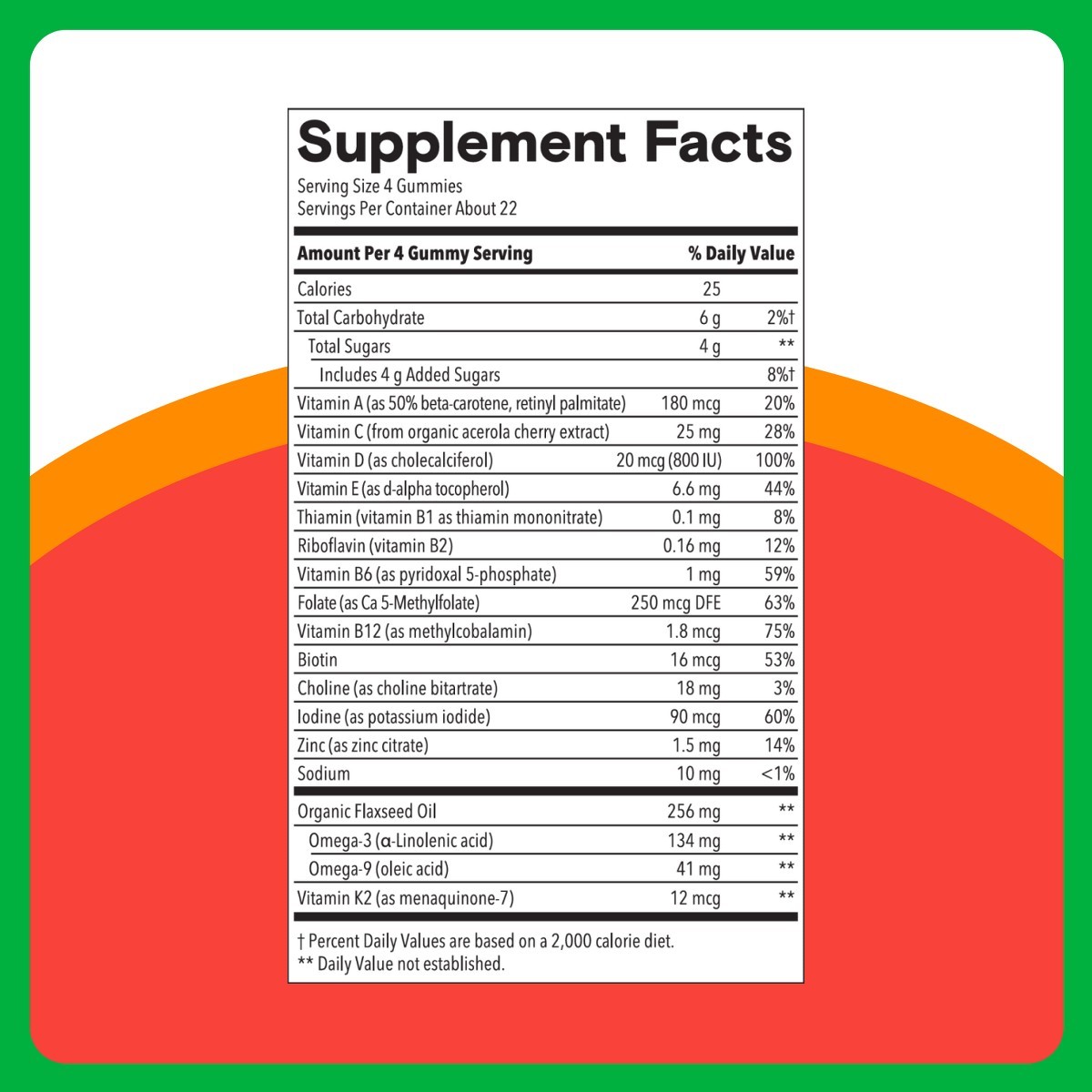 SmartyPants Organic Kids Multi &Vegetarian Omega 3 Gummy Vitamins 90 ct