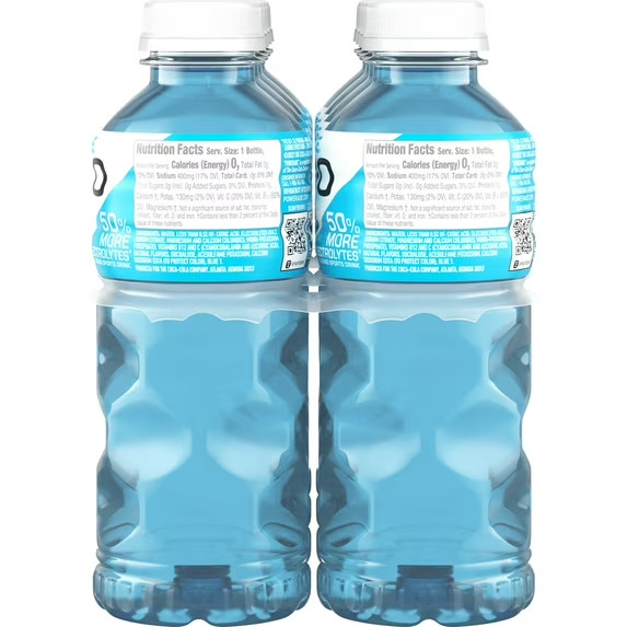 POWERADE Zero Sugar Mixed Berry Electrolyte Sports Drink Bottles,20 fl oz,8 Pack