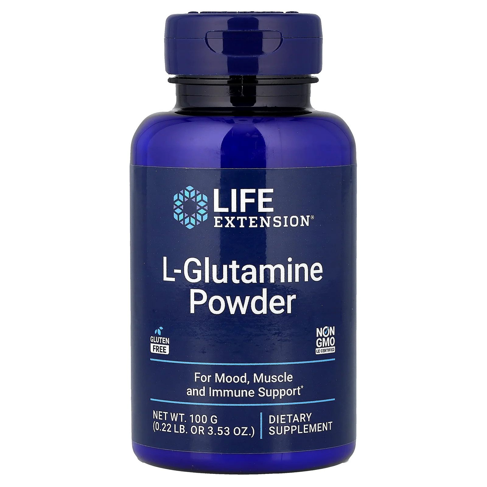 2 X Life Extension, L-Glutamine Powder, 3.53 oz (100 g)