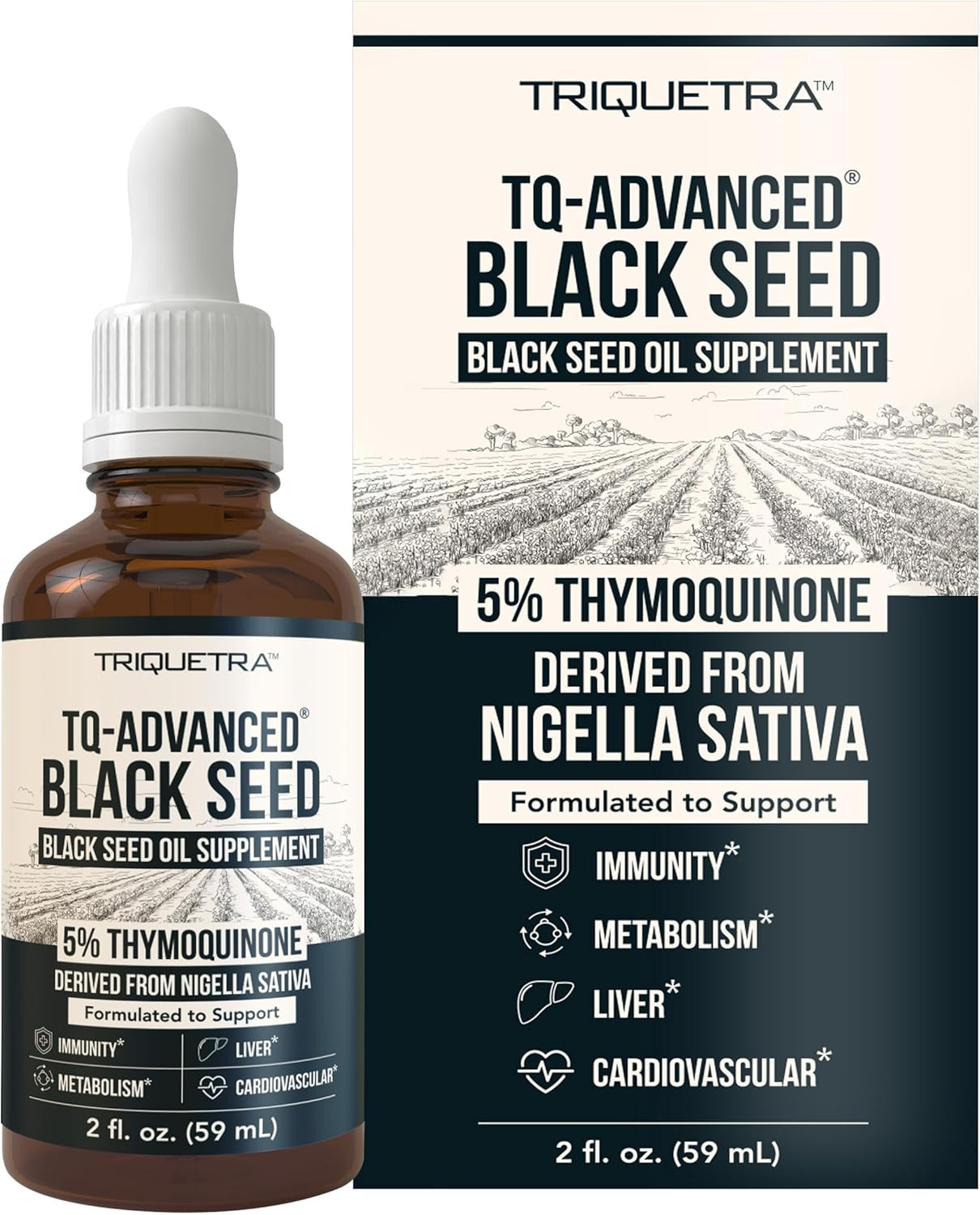Black Seed Oil Liquid | 5% Thymoquinone – Tq-Advanced® | High Potency – 100 Mg p