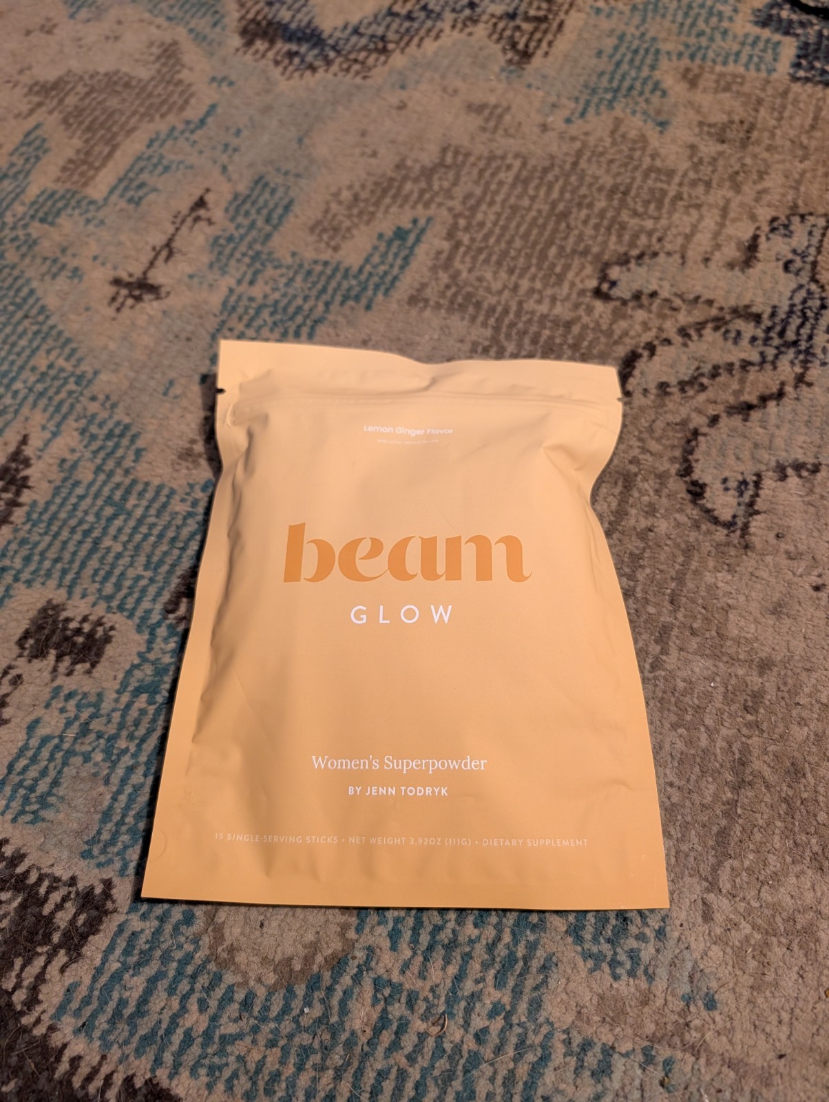 Beam Glow, Hormone Balance for Women, Cortisol Support 15 Servings Lemon Ginger