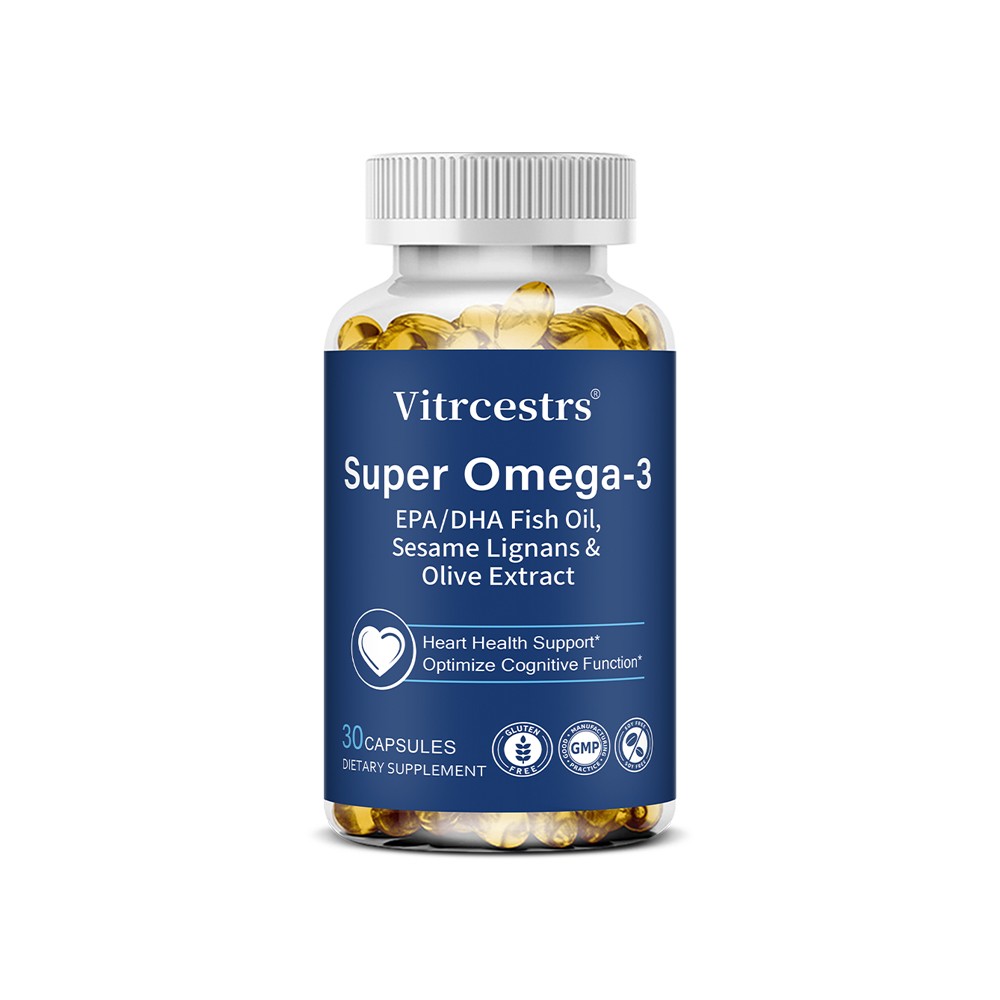 Omega-3 EPA DHA Fish Oil Supplement-Supports Cardiovascular & Cognitive Wellness