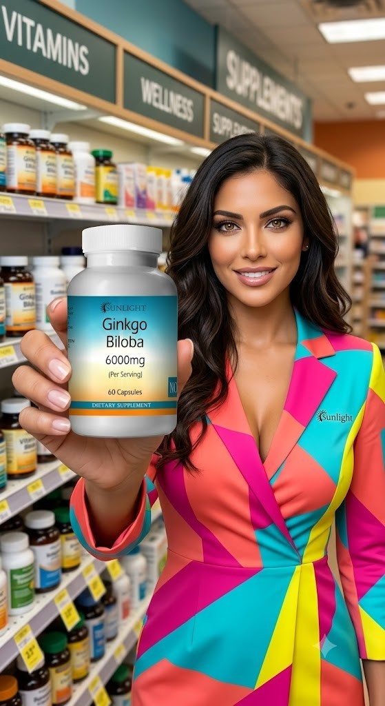 Ginkgo Biloba Capsules 6000mg Serving- gluten free