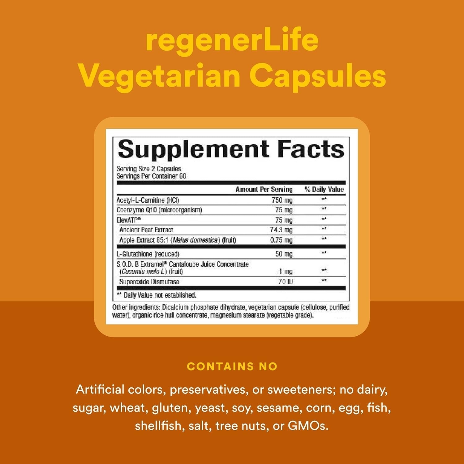 Natural Factors RegenerLife Optimize Mitochondrial Function 120 vcaps EXP: 07/25