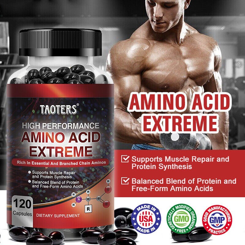 L-Leucine,Bcaa,Amino Acids Support Muslce Gainer Muscle Recover 120 Capsules