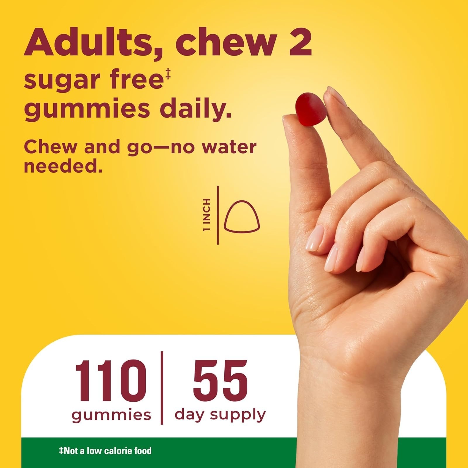 Nature Made Zero Sugar Energy Vitamin B12 Gummies 1000 mcg – 110 Count