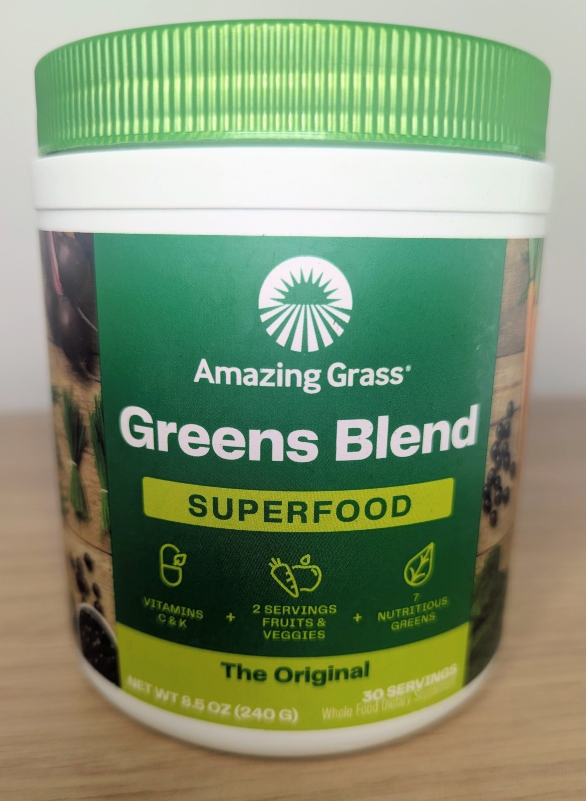 Amazing Grass Green Blend Superfood Supplement. 8.5 oz. Exp 05/27. Safety Sealed