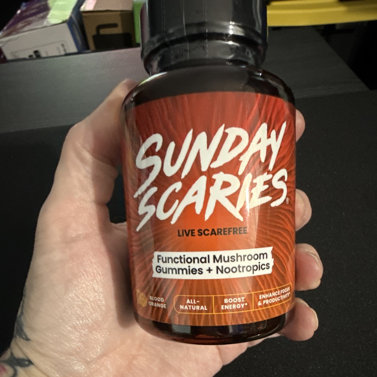 Sunday Scaries Mushroom Gummies + Nootropics Energy & Focus Blood Orange 30