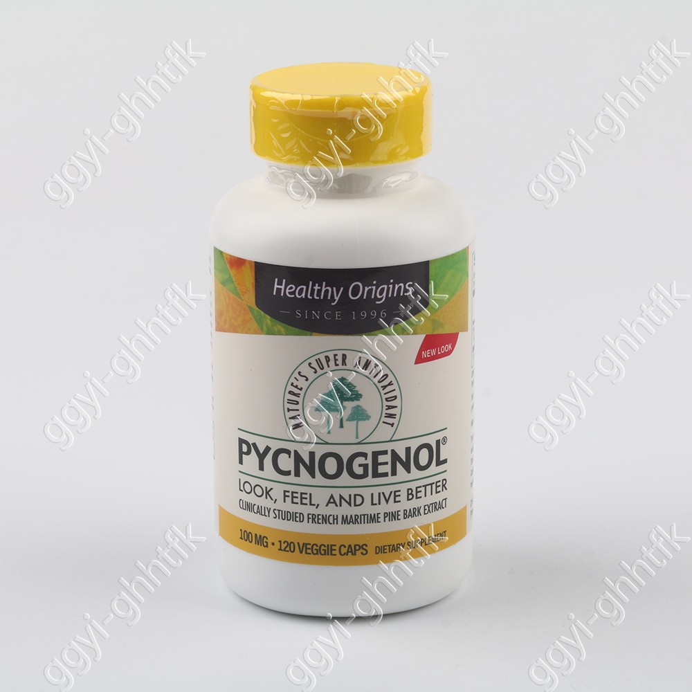 Healthy Origins Pycnogenol 100 mg | 120 Veggie Capsules（1-3 pack）