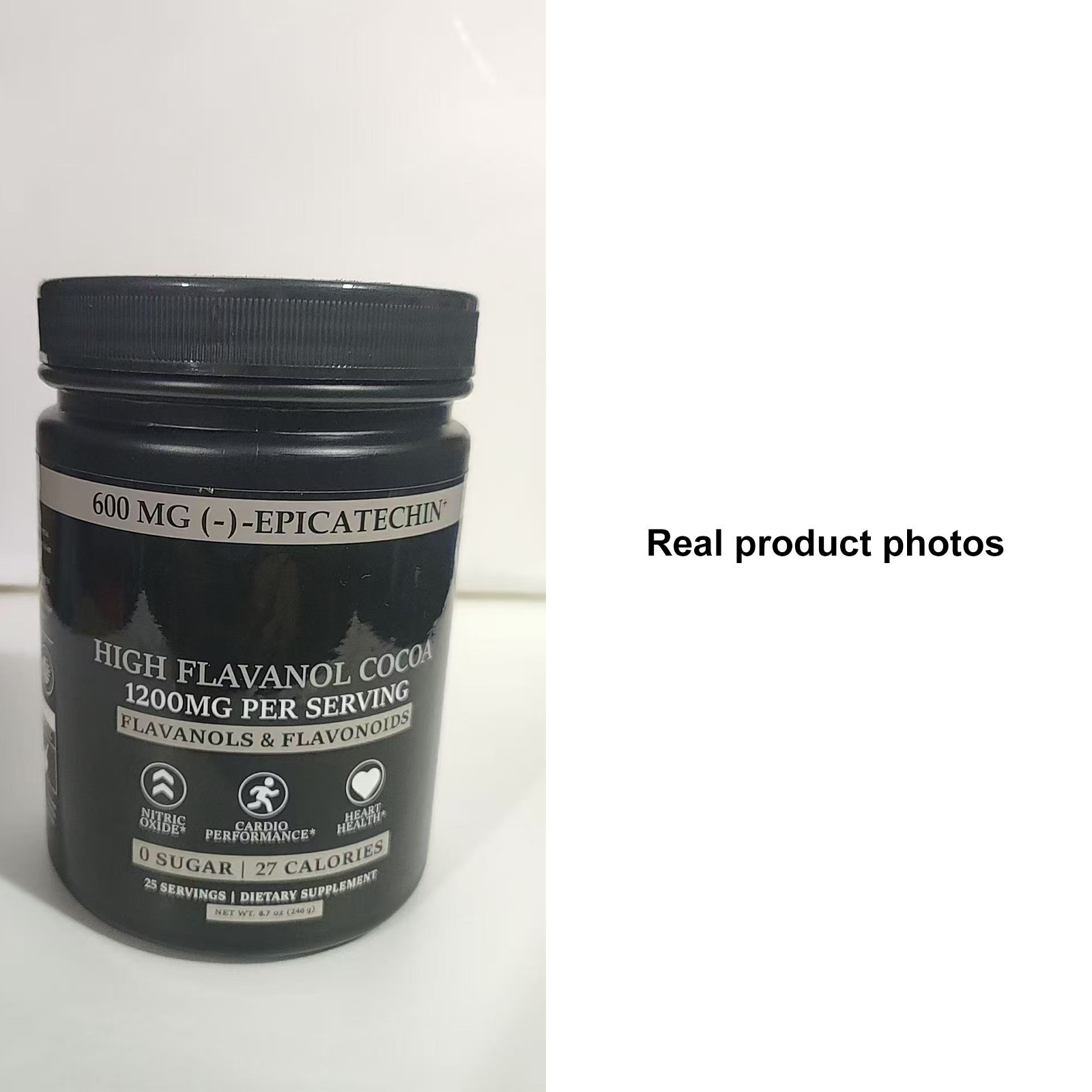 Black Flavanol Top-Quality Forest Cocoa 1200mg, Powder Rich in Flavonoids, An…