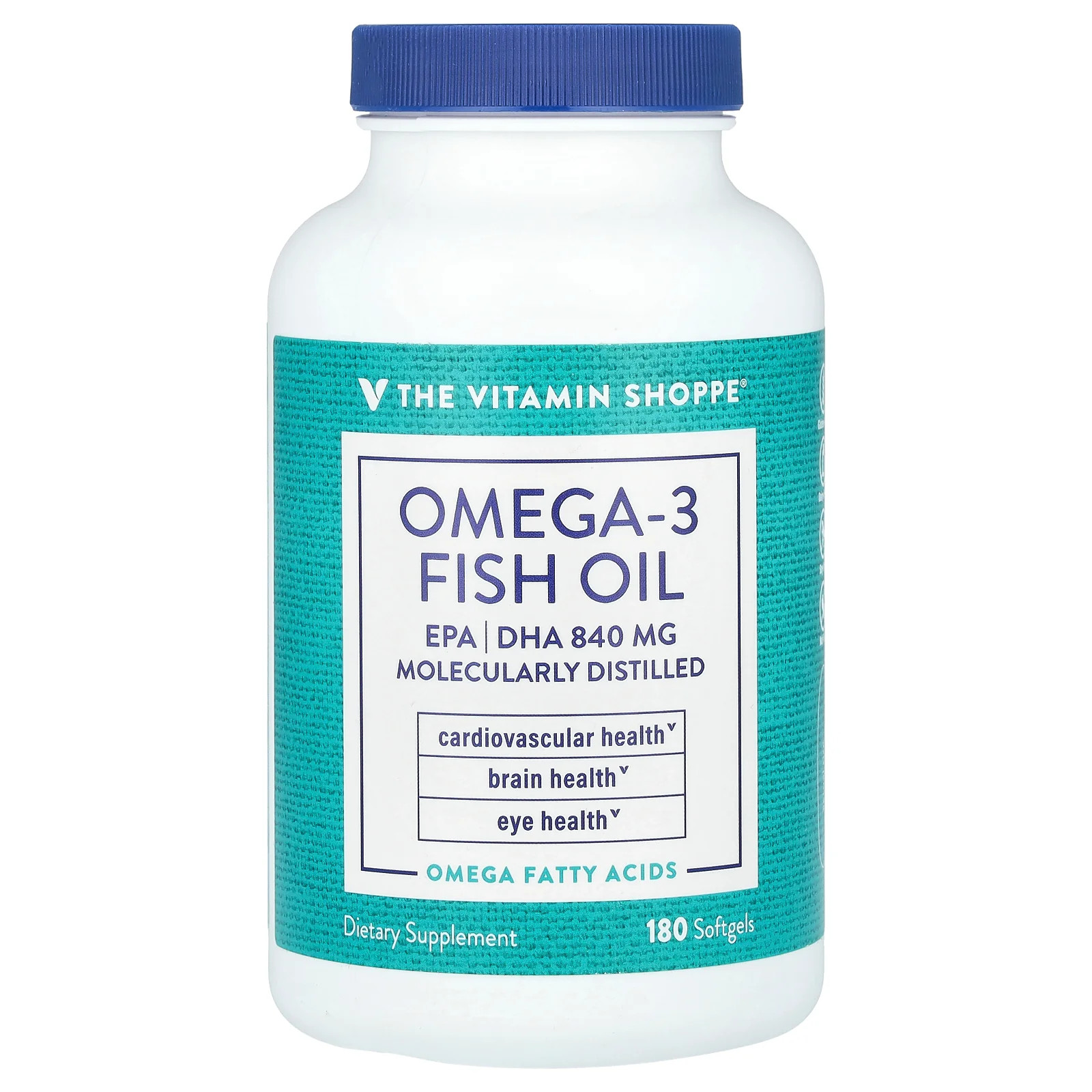 2 X The Vitamin Shoppe, Omega-3 Fish Oil, 1,200 mg, 180 Softgels
