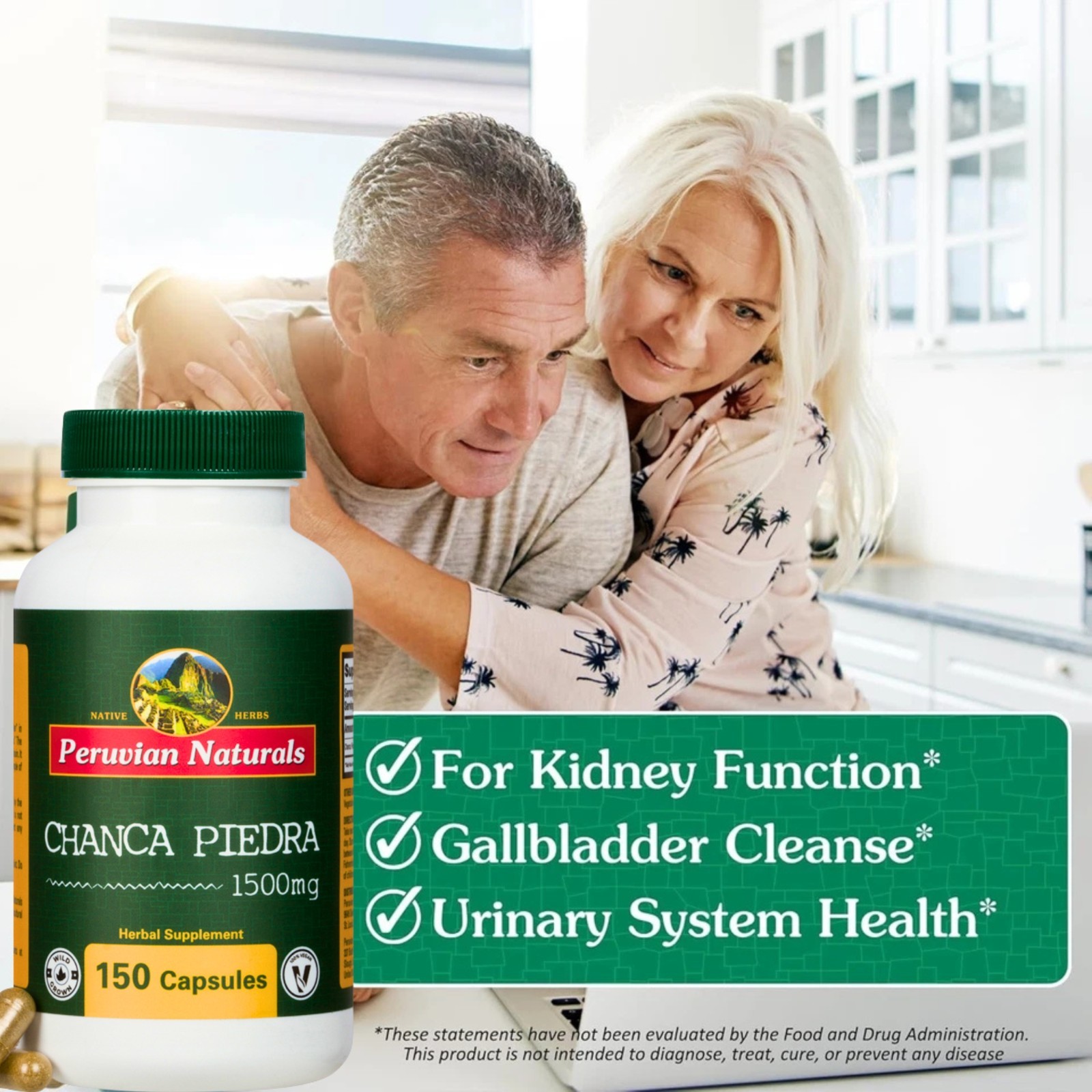 300 Capsules Chanca Piedra Stone Breaker Kidney Stones Dissolver Supplement Peru