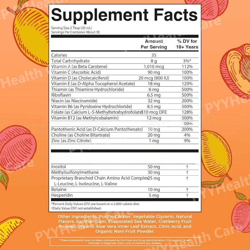 with Multivitamin Liquid Biotin and Vitamin B Complex Supports Healthy Hair