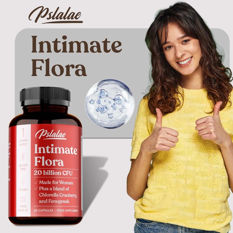 Intimate Flora 60pcs,Relieves Bacterial Vaginosis and Odor, Balances Vaginal PH