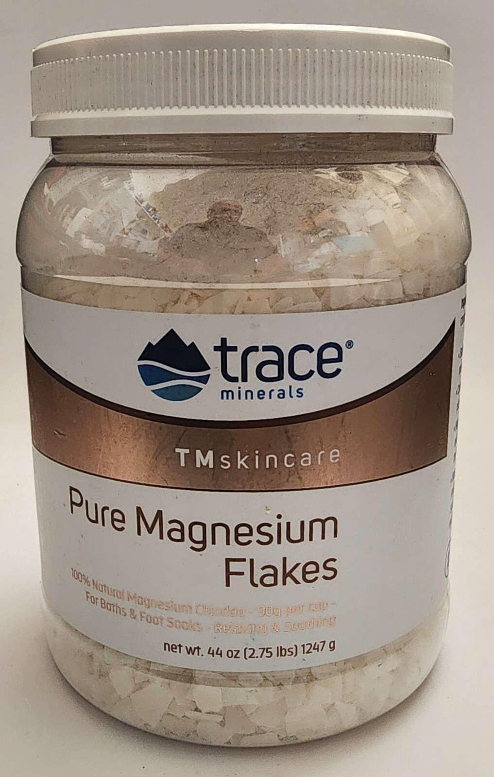 Trace Minerals -Pure Magnesium Flakes -For baths and Foot Soaks -Exp 02/2026